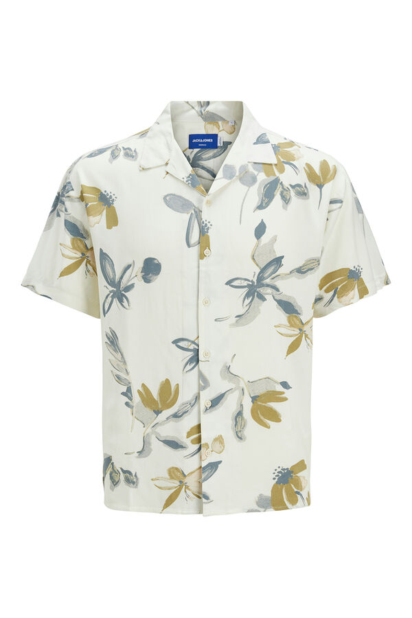 Jack & Jones Camisa de manga curta com ajuste relaxado branco
