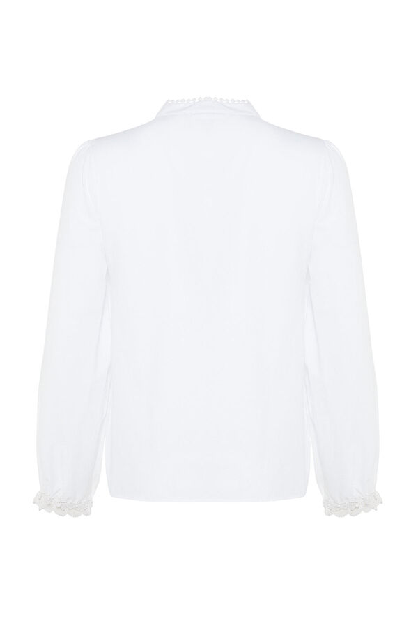 Trendyol Camisa algod&oacute;n blanco