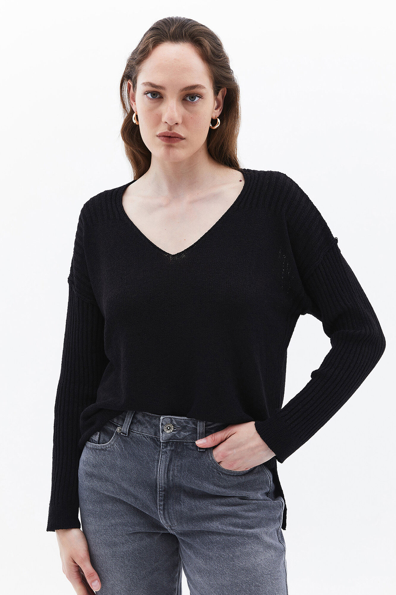 Oxxo Jersey de cuello pico