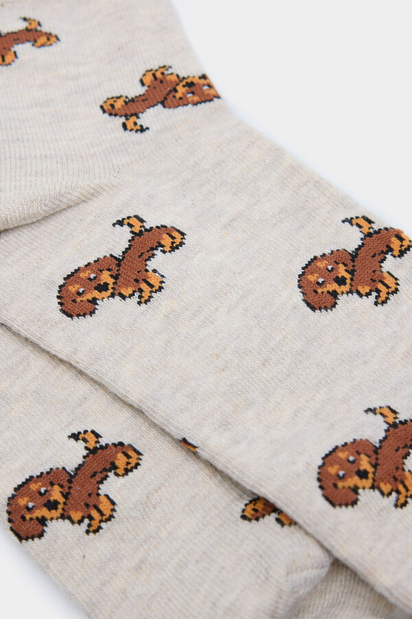 Springfield Calcet&iacute;n corto perro salchicha nude