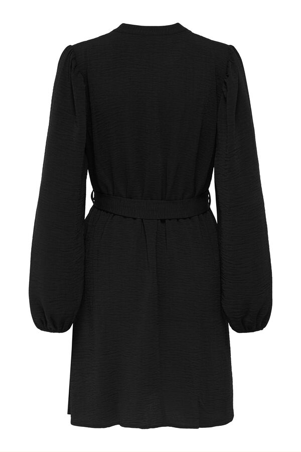 JDY Vestido curto esvoa&ccedil;ante preto