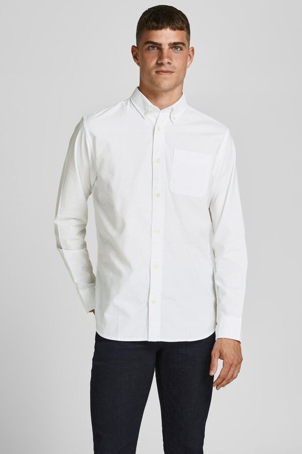 Jack & Jones Camisa oxford branco