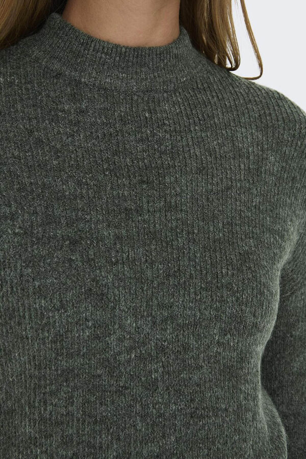 Only Jersey de punto liso verde