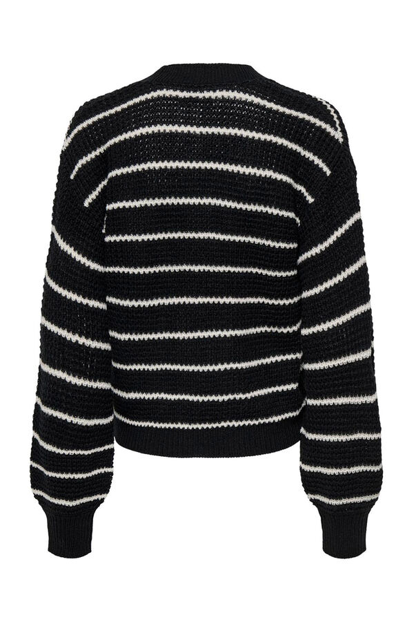 JDY Cardigan de rayas negro
