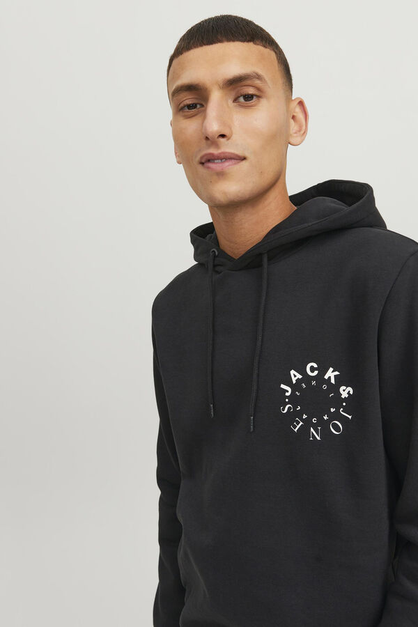 Jack & Jones Sweatshirt de capuz regular fit  preto