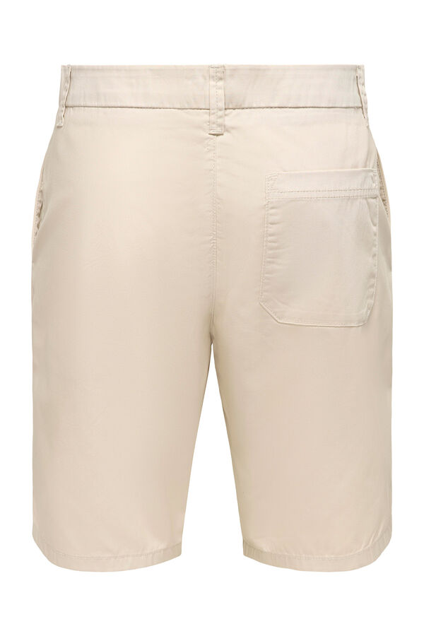 Only & Sons Bermuda chino cinzento