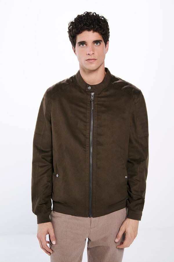 Springfield Cazadora efecto ante tostado