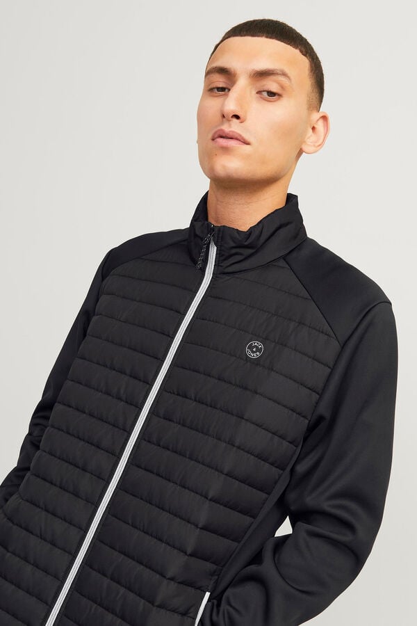 Jack & Jones Chaqueta acolchada cuello alto negro