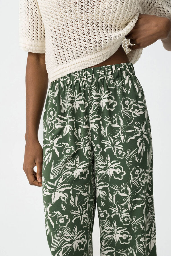 Tiffosi Leggings estampadas de comprimento total verde