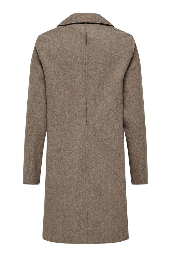 Only sobretudo de tecido midi  cru