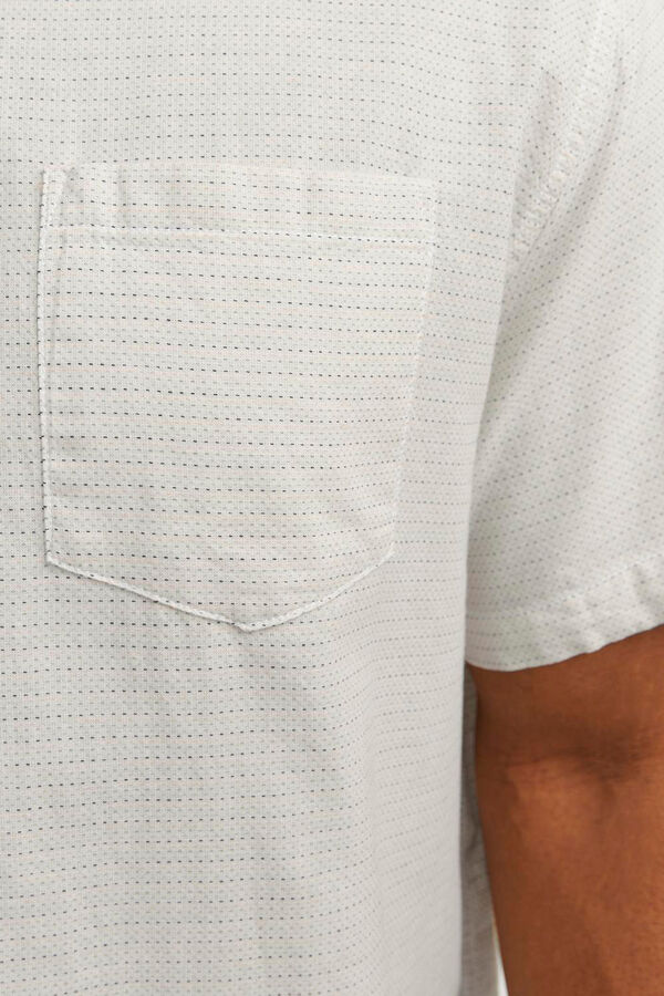 Jack & Jones PLUS Camisa com gola mao branco