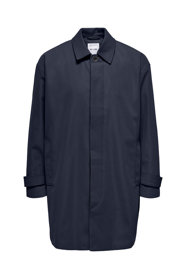 Only & Sons Casaco imperme&aacute;vel masculino azul