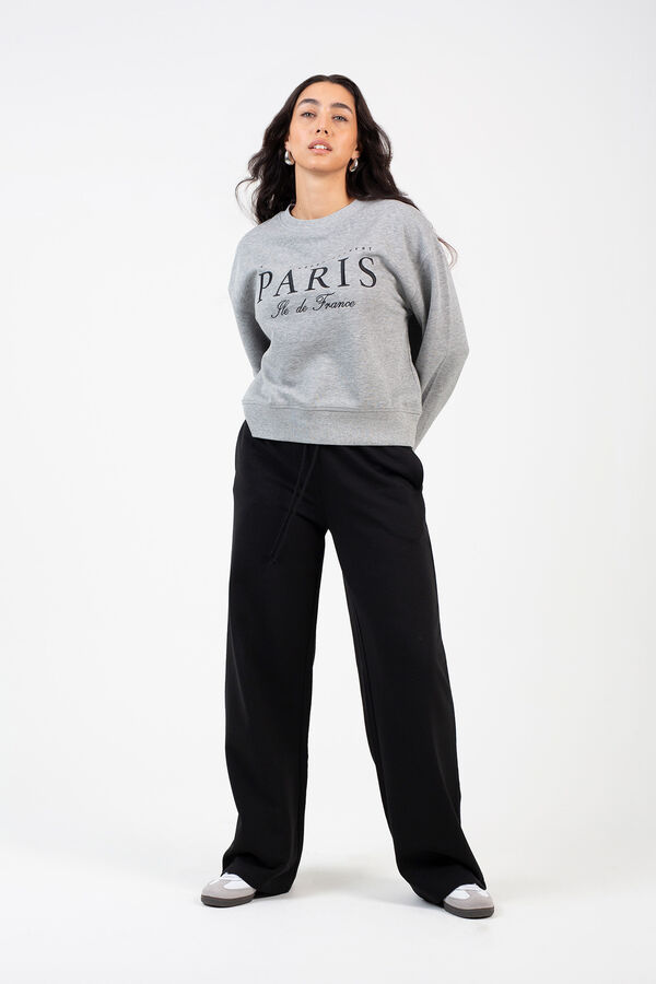 Brave Soul Sudadera con bordado gris