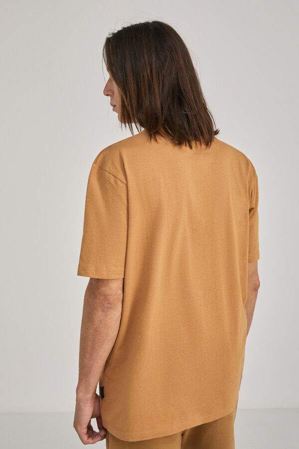 Springfield T-shirt estampada fotográfica beige