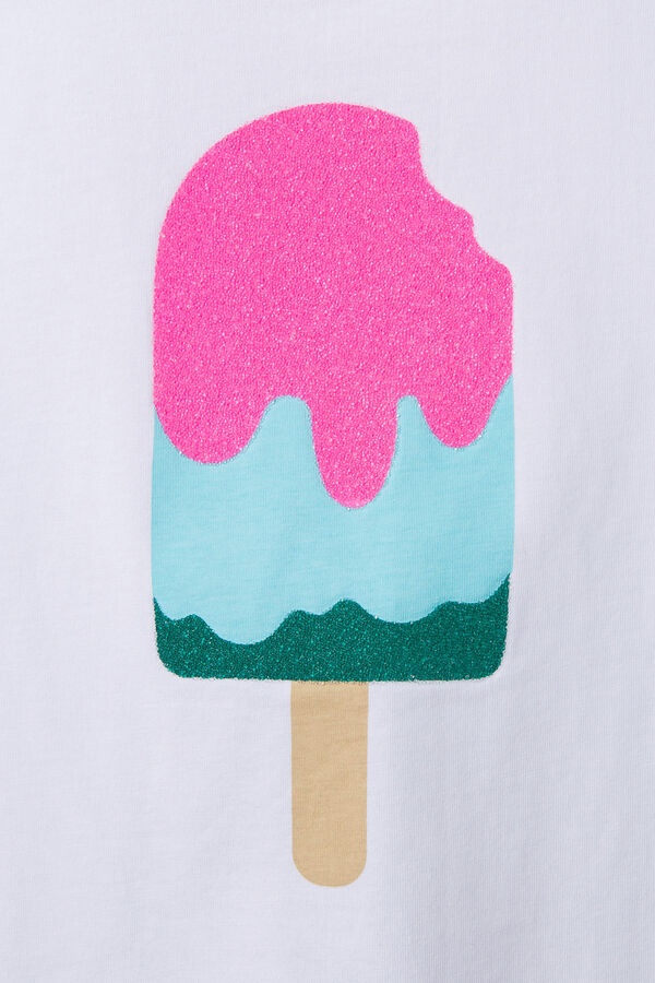 Springfield Kids Camiseta Helado ni&ntilde;a kaki