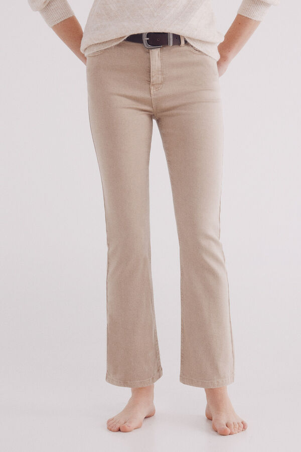 Springfield Jeans kick flare color beige