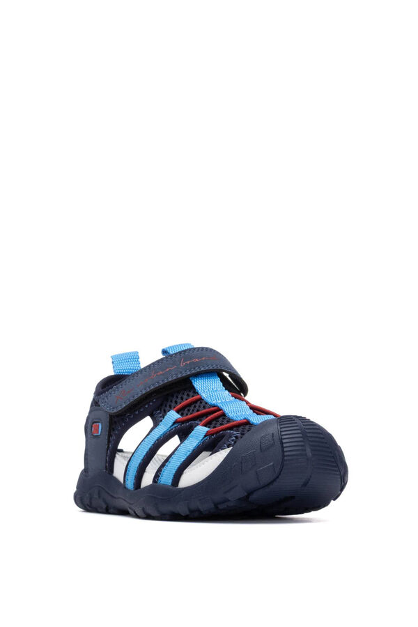 XTI Kids Sandalias cangrejeras velcro azul