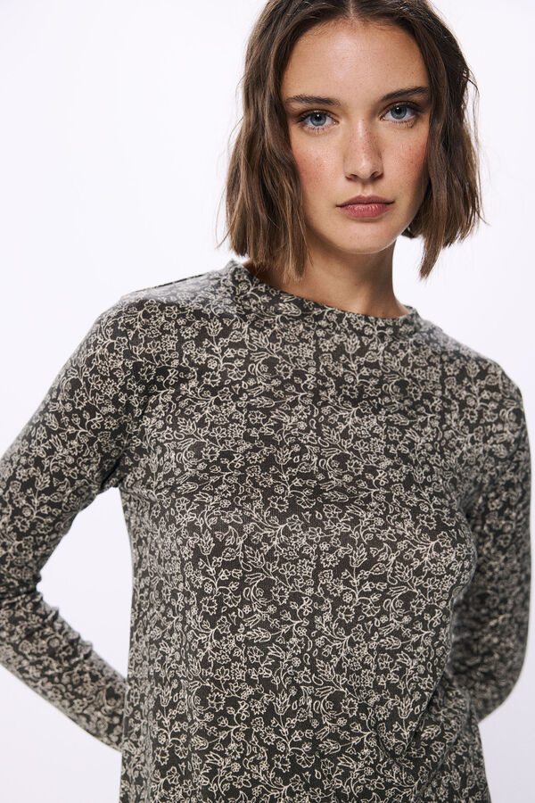 Springfield Camiseta botones hombro marfil