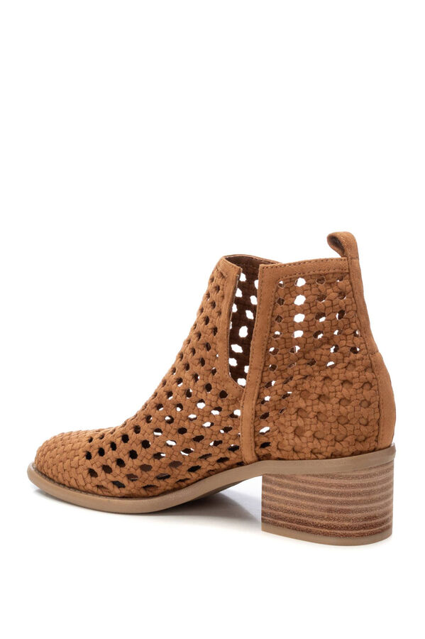 XTI bota feminina de camur&ccedil;a  cru