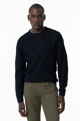 Tiffosi Jersey de Punto con Estructura azul