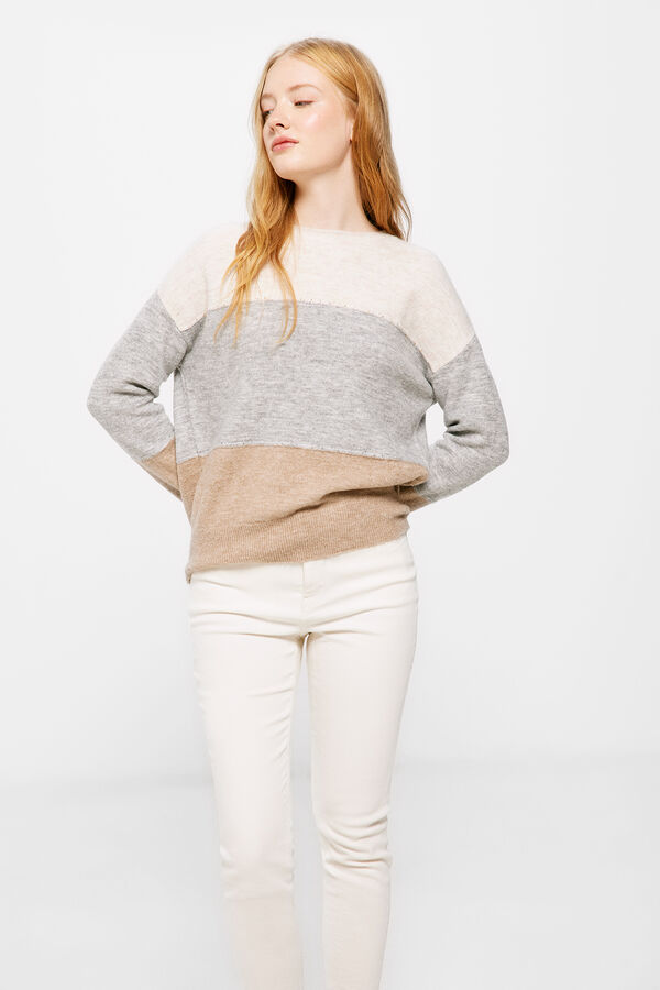 Springfield Jersey Color Block Neutro tostado