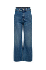 Only Jeans Wide Leg Cropped azul