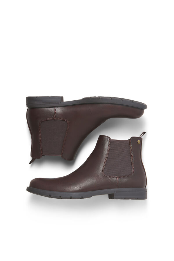 Jack & Jones Botas chelsea marr&oacute;n