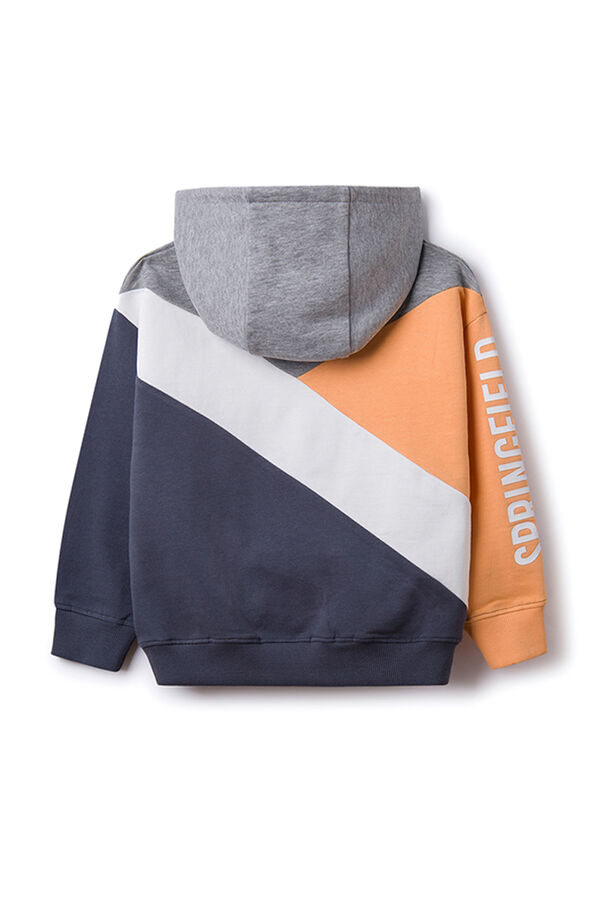Springfield Kids Sudadera color block ni&ntilde;o azul