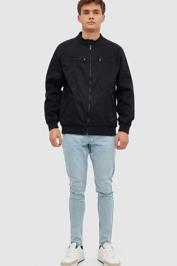 Inside Blus&atilde;o em nylon preto