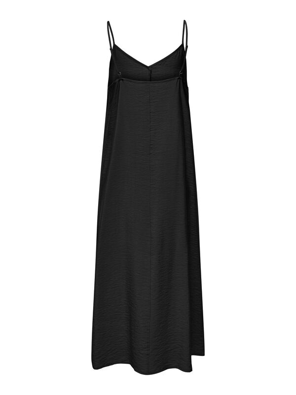 JDY Vestido de al&ccedil;as midi preto