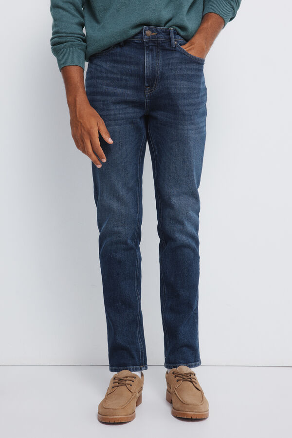 Springfield Jeans lavado medio oscuro slim fit azul