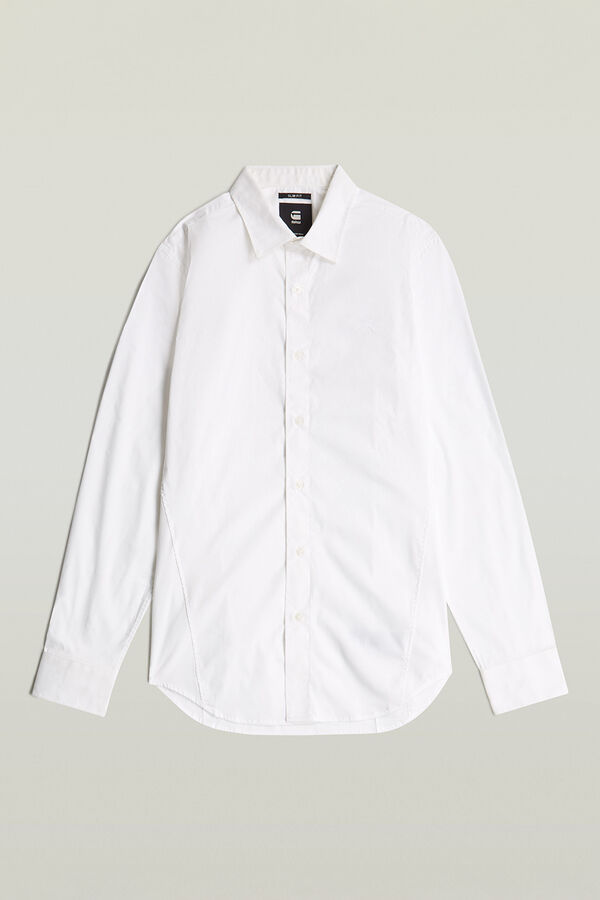 G-STAR Camisa de manga larga y corte ajustado blanco
