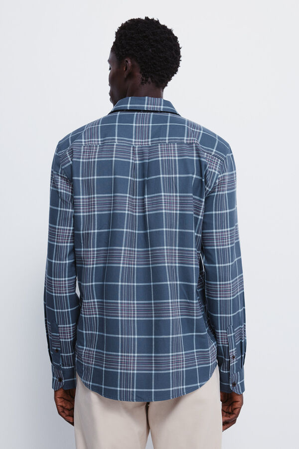 Springfield Camisa xadrez azul