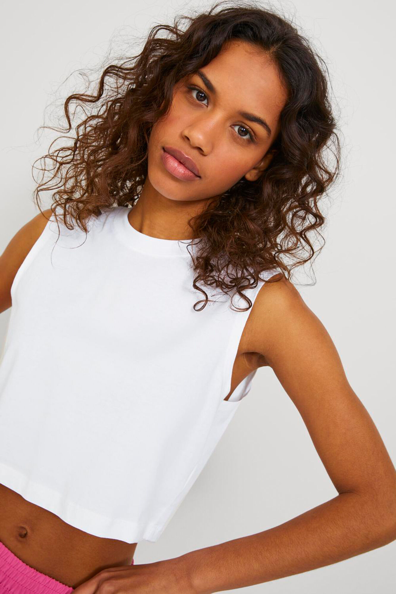 Jack & Jones Crop top sem mangas