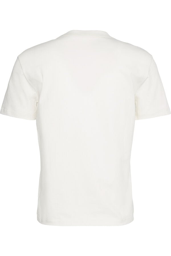 CK Jeans T-Shirt mit gl&auml;nzendem Kristalldesign bege