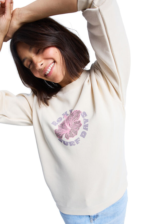 Roxy Surf Stoked Brushed - Sudadera para mujer beige