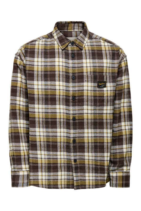 Only & Sons Camisa manga de manga comprida cru