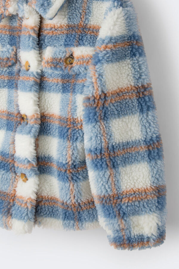 Springfield Kids Sobrecamisa cuadros niña azul