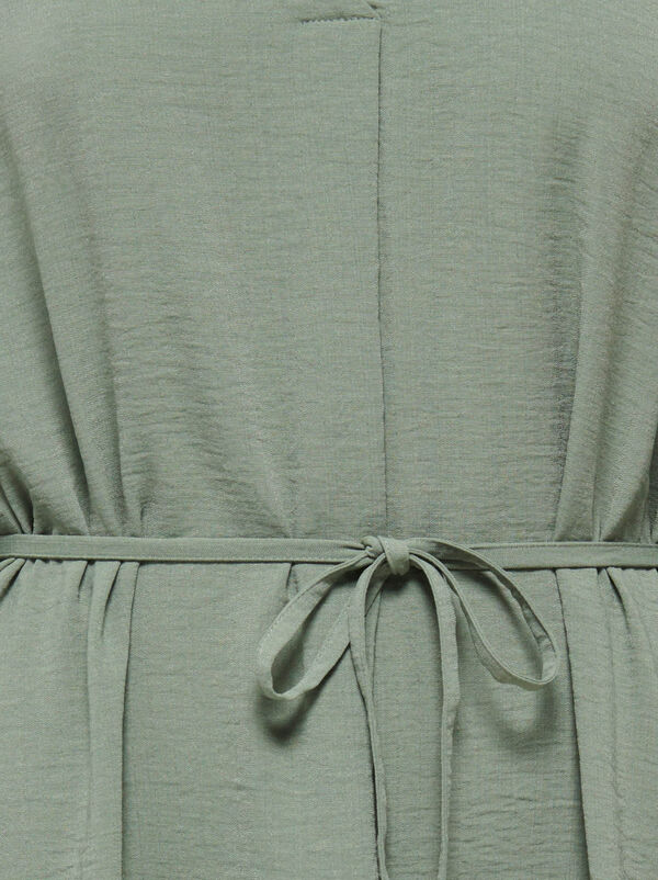 JDY Vestido midi manga larga verde