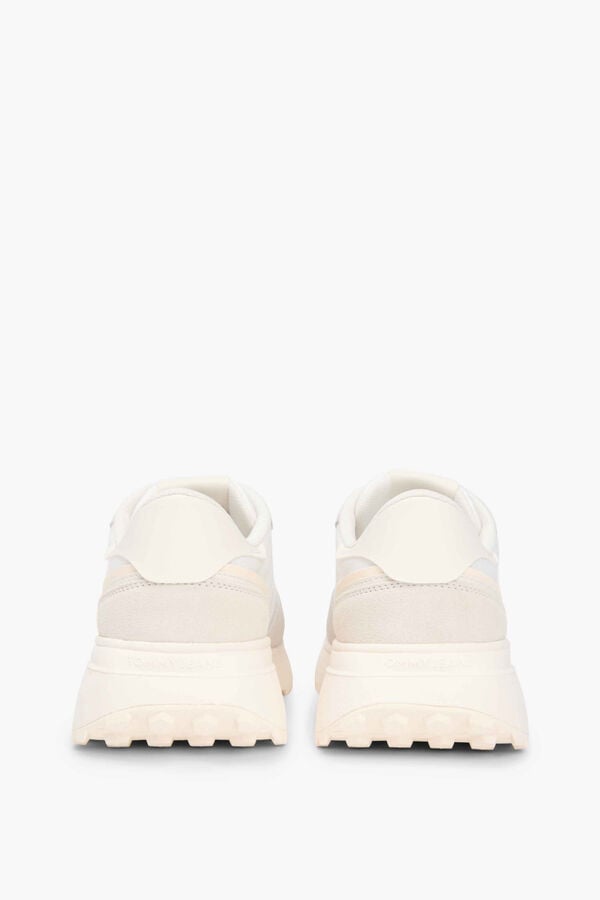 Tommy Jeans T&ecirc;nis Tommy Jeans branco com logo lateral branco