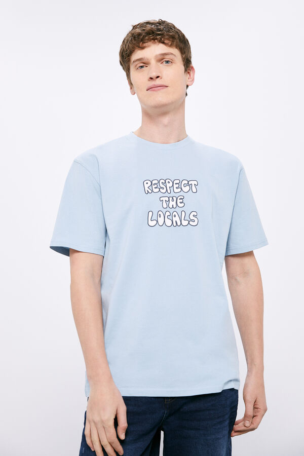 Springfield T-shirt respect the locals mix azul