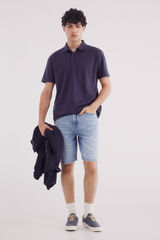 Springfield Bermuda vaquera lavado medio regular fit azul