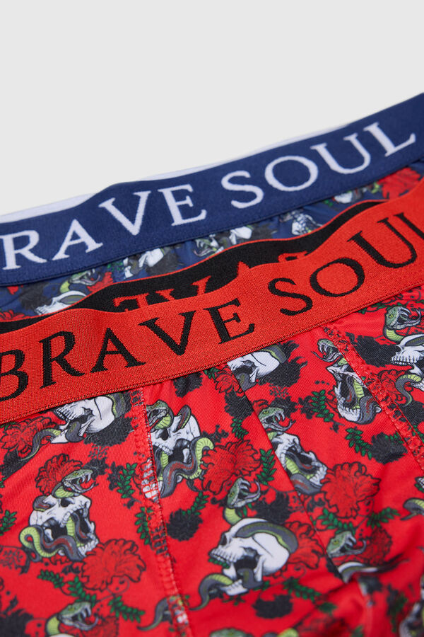 Brave Soul Pack de 2 boxers com impresso estampado