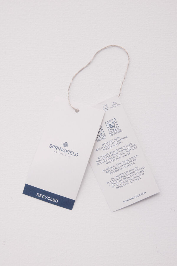 Springfield Suéter estruturado de manga curta com gola polo verde