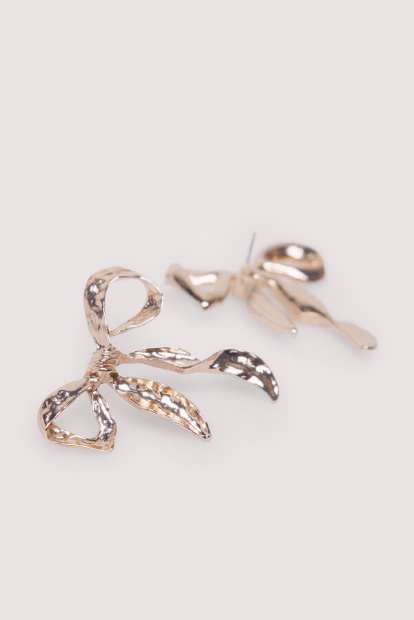 Springfield Pendientes lazos textura amarillo