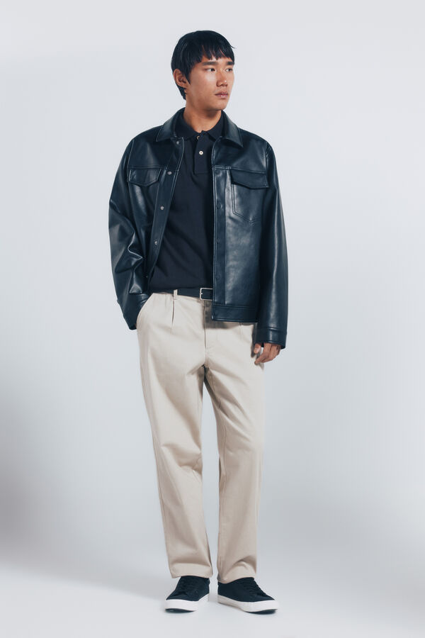 Springfield Polo piqu&eacute; b&aacute;sico regular fit negro