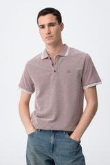 Tiffosi Polo com ajuste regular rosa