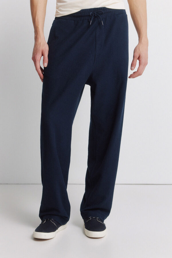 Springfield Pantal&oacute;n jogger recto azul