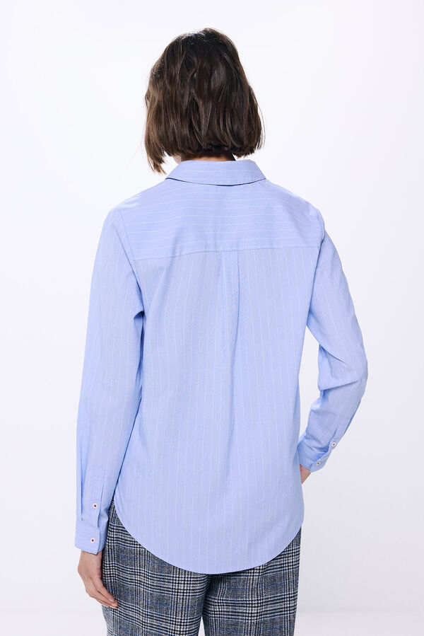 Springfield Camisa riscas  azul