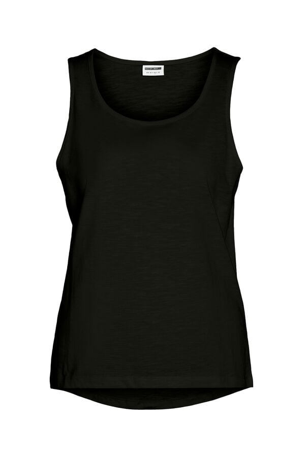 Noisy May T-shirt sem mangas preto